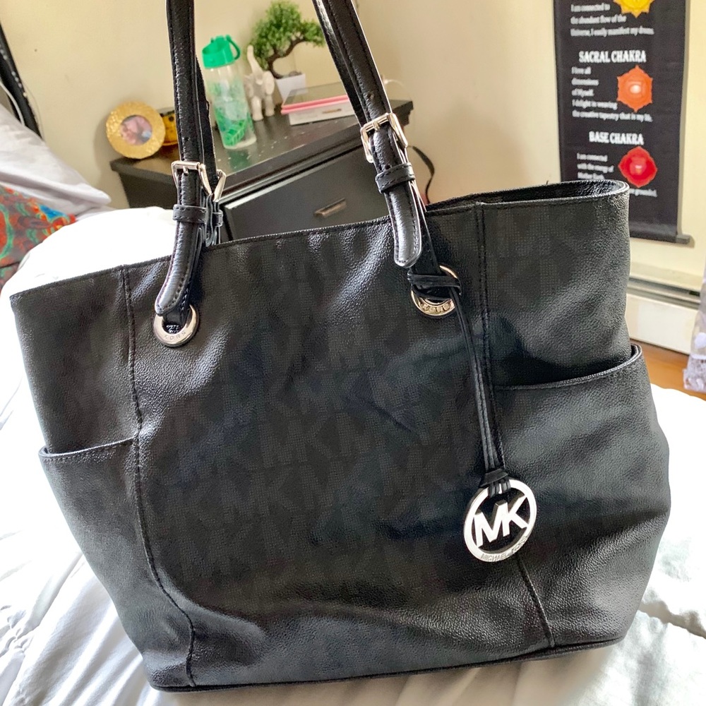 All Black MK Tote